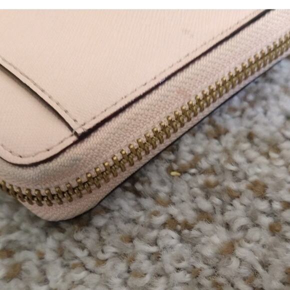 Kate Spade Light Pink Zip Around Wallet Leather Pre-Owned - Picture 7 of 16